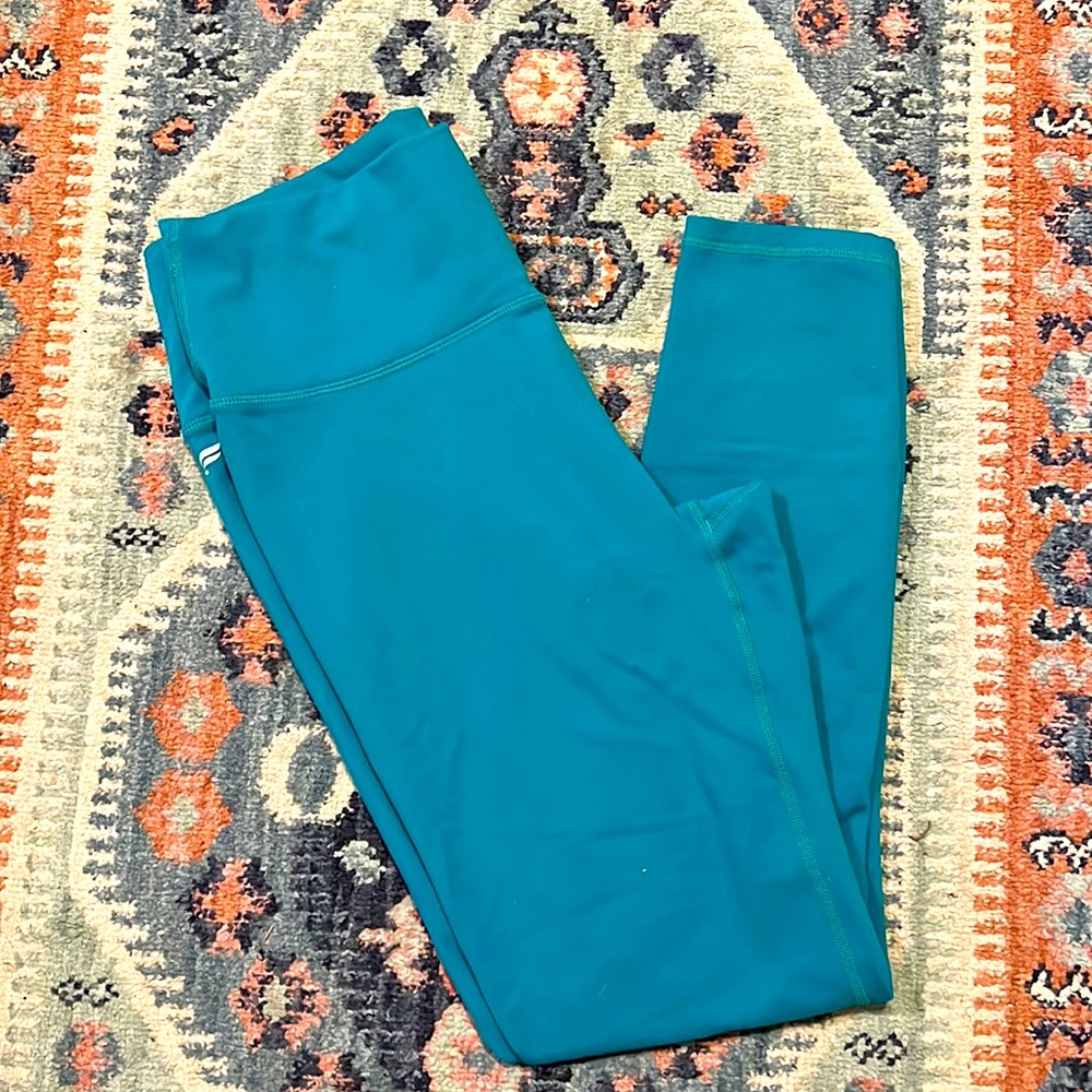 Fabletics teal workout pants - size medium